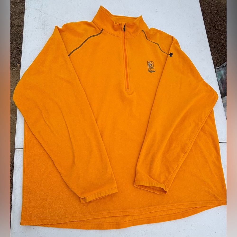Under Armour Orange V-Neck Sweater